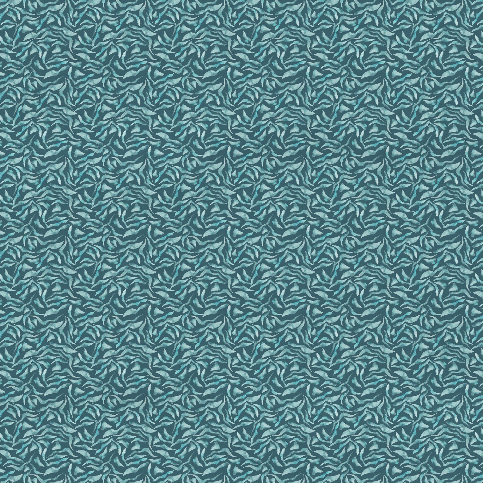 Teal Balaya Fabric