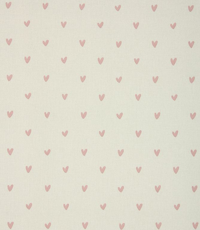 Pale Grey Hearts Fabric