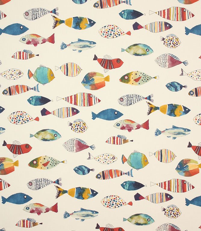 Vintage Gone Fishing Fabric