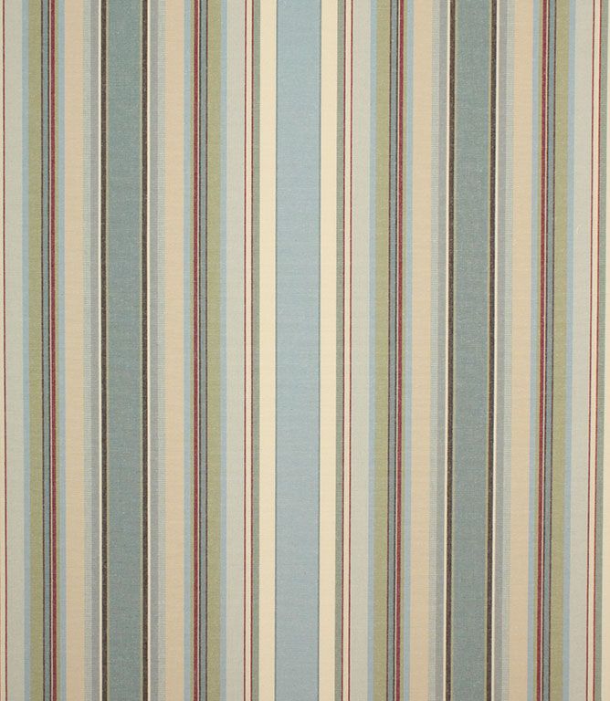 Sage Falmouth Stripe Fabric