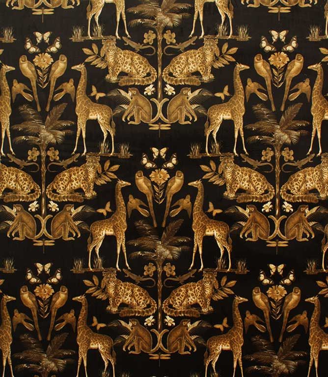 Gold Wild Africa Fabric