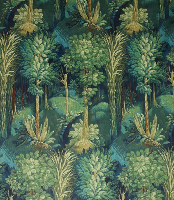 Sapphire Forbidden Forest Fabric