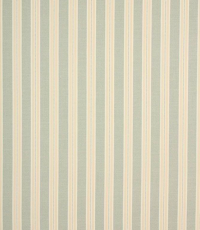 Duck Egg Daisy Stripe Fabric