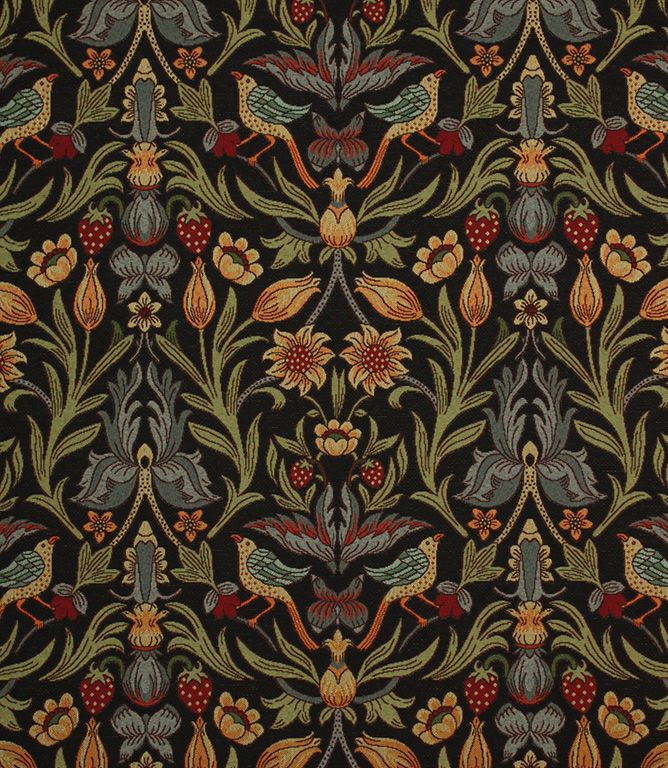 Black Ruskin Fabric