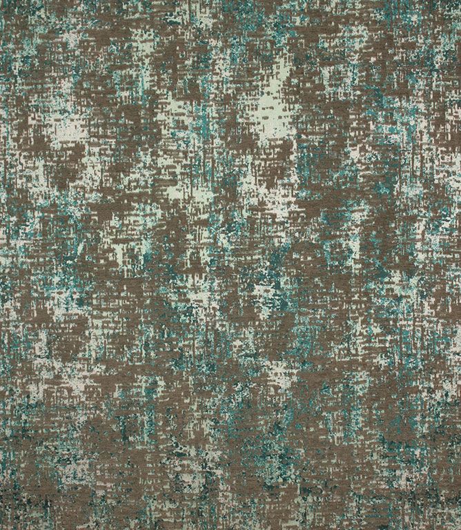 Teal Impressionist Fabric