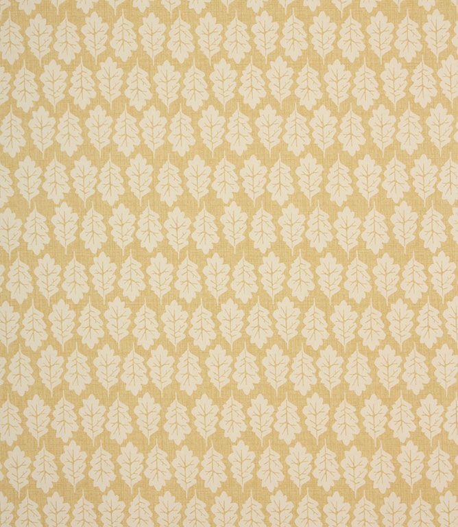 Ochre Oak Leaf Fabric