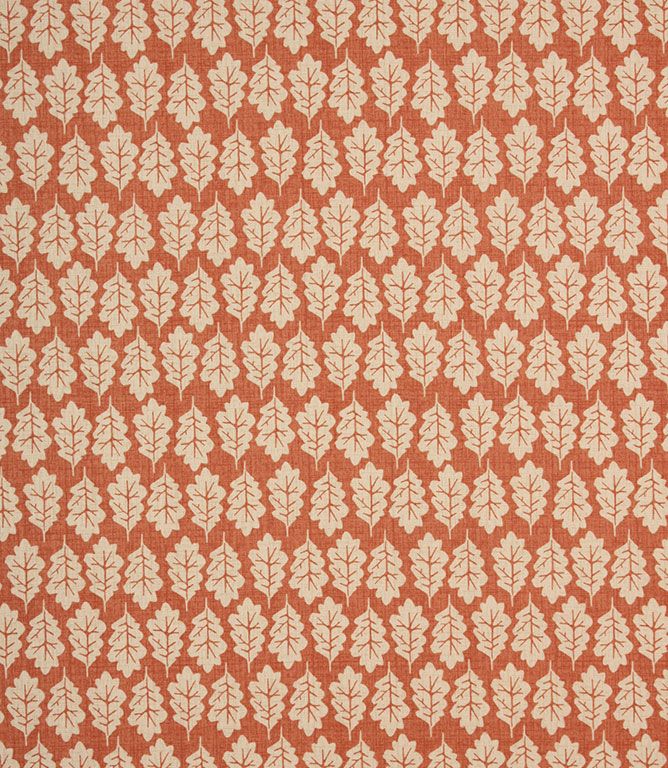 Paprika Oak Leaf Fabric