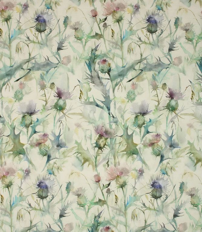 Damson Cream Cirsiun Fabric