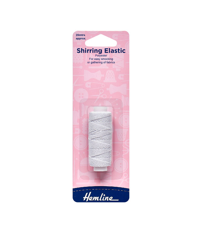 Shirring Elastic White