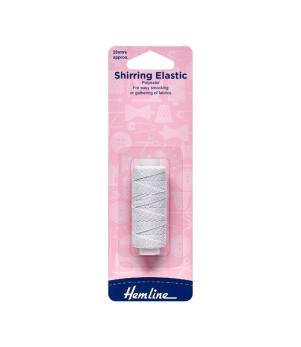 Sundries - Shirring Elastic White