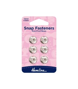 Sundries - Snap Fasteners Rust Proof Brass 6 Set. 