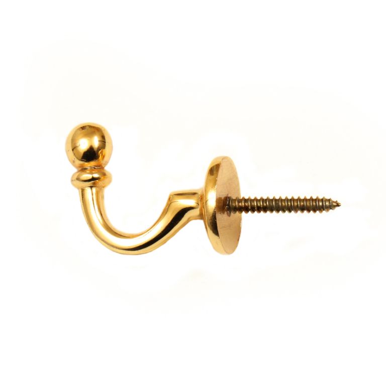 Brass Tieback Hooks