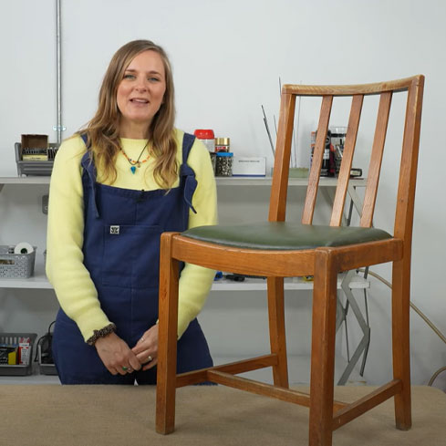 How To Reupholster a Drop in Seat Pad | The JF Academy 