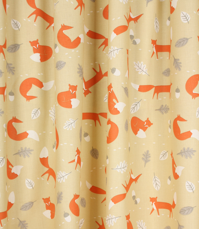 Mr Fox Fabric / Natural | Just Fabrics