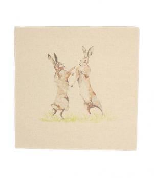 Hares Cushion Panel