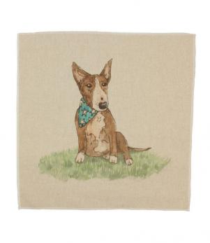 Bull Terrier Cushion Panel