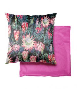 Exotic Floral Cerise Velvet