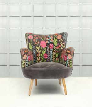 Statement Chairs  - Flora Dark Dove Grey