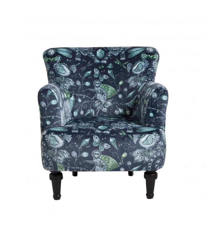 Clarke & Clarke Statement Chairs  - Dalston Extinct Navy 