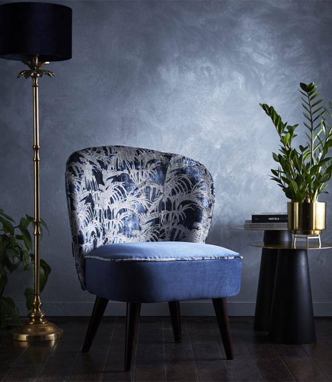 Clarke & Clarke Statement Chairs  - Ascot Tropicale Midnight 