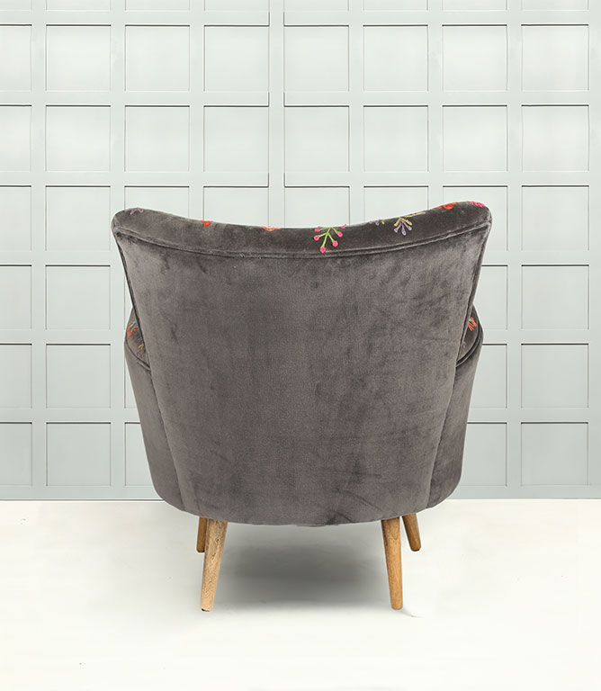 Statement Chairs  - Flora Dark Dove Grey