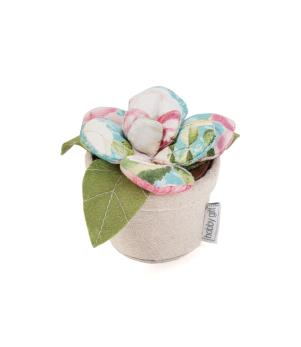 Rose Blossom Flower Pot Pin Cushion