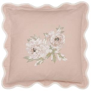 Adele Embroidered Rose Cushion