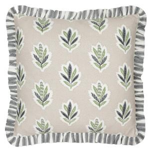 Sessile Leaf Ruffle Flax Cushion