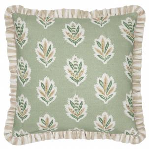 Sanderson Cushions / Sessile Leaf Ruffle Sage Cushion