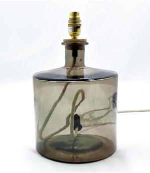 Brixham 32cm Recycled Lamp Smoke